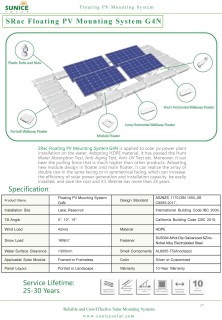 Water Surface Floating Solar Mounting System
